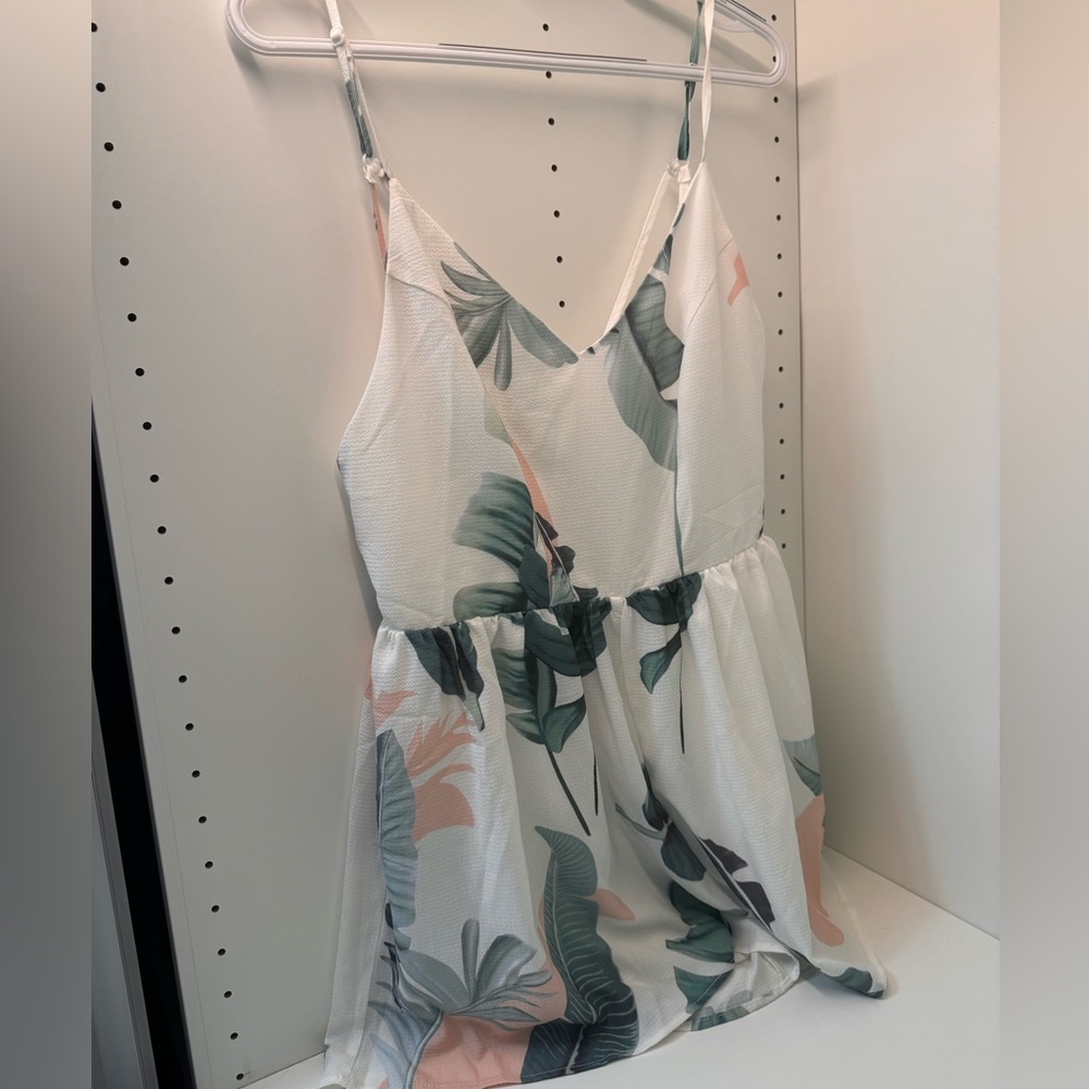 Cute summer floral romper